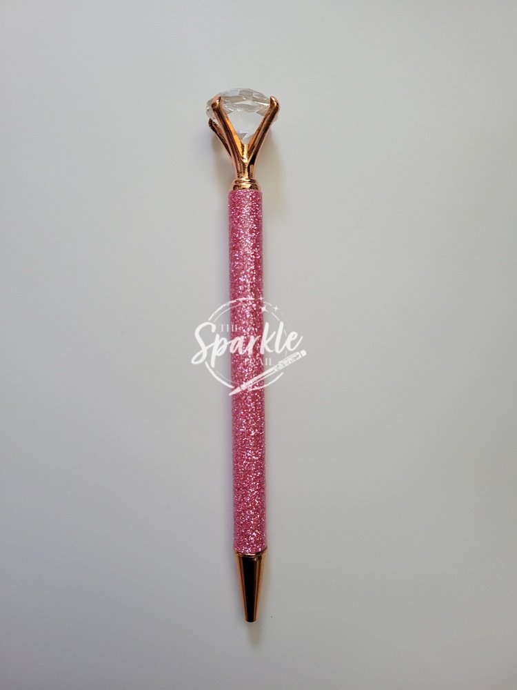 Pink Diamond Top Glitter Pen