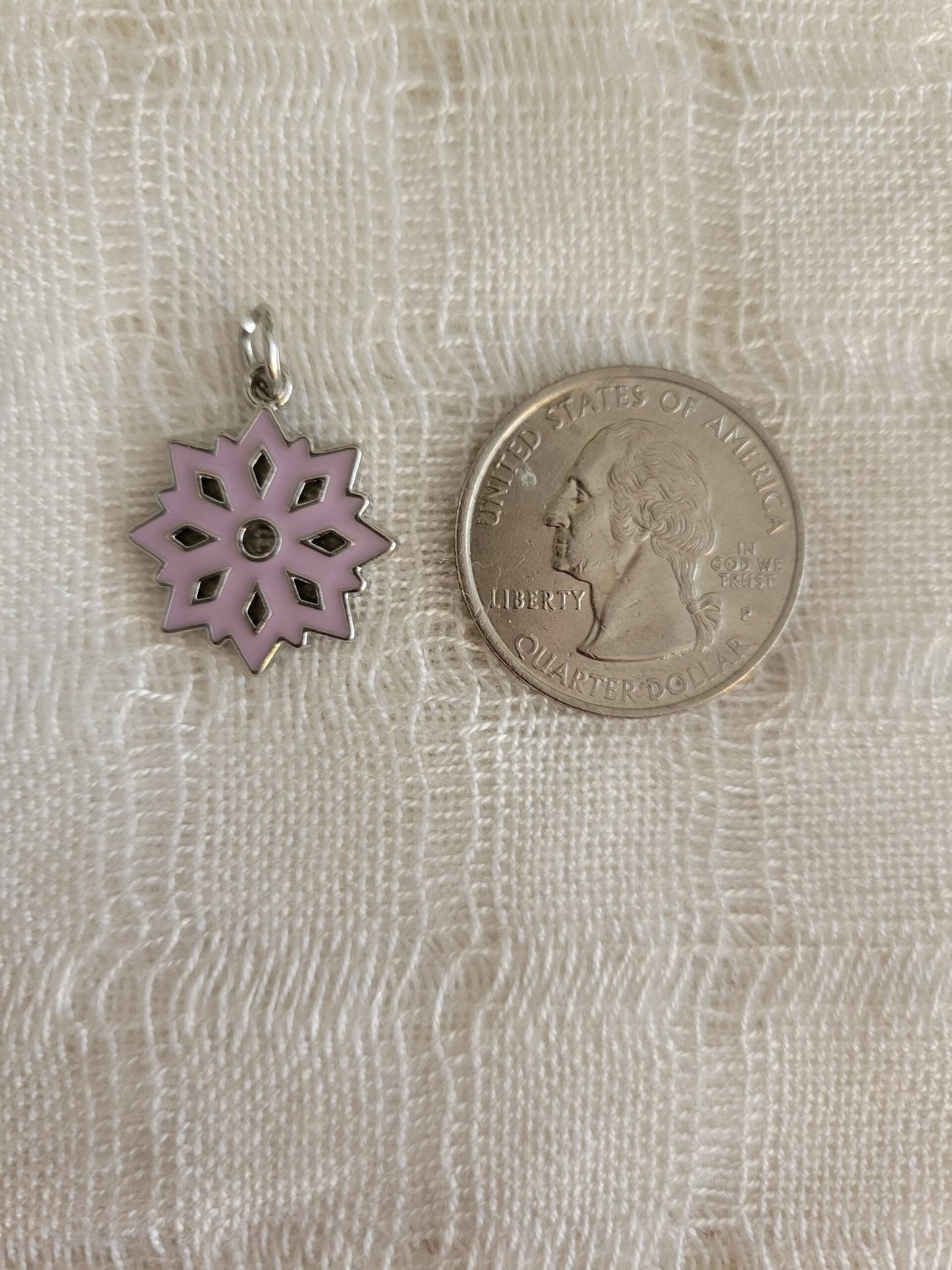 Purple Snowflake Charm
