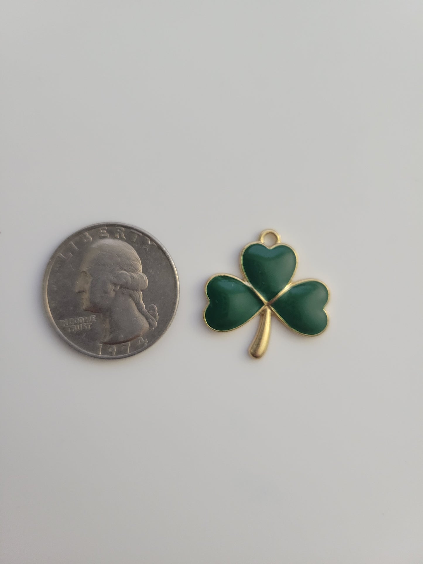 Gold Shamrock Charm