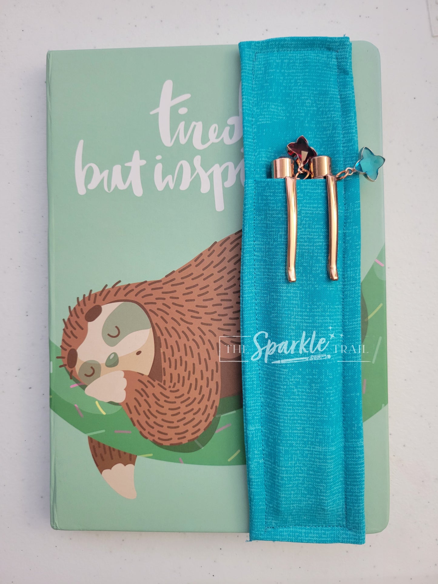 Blue Cloth Pen Holder