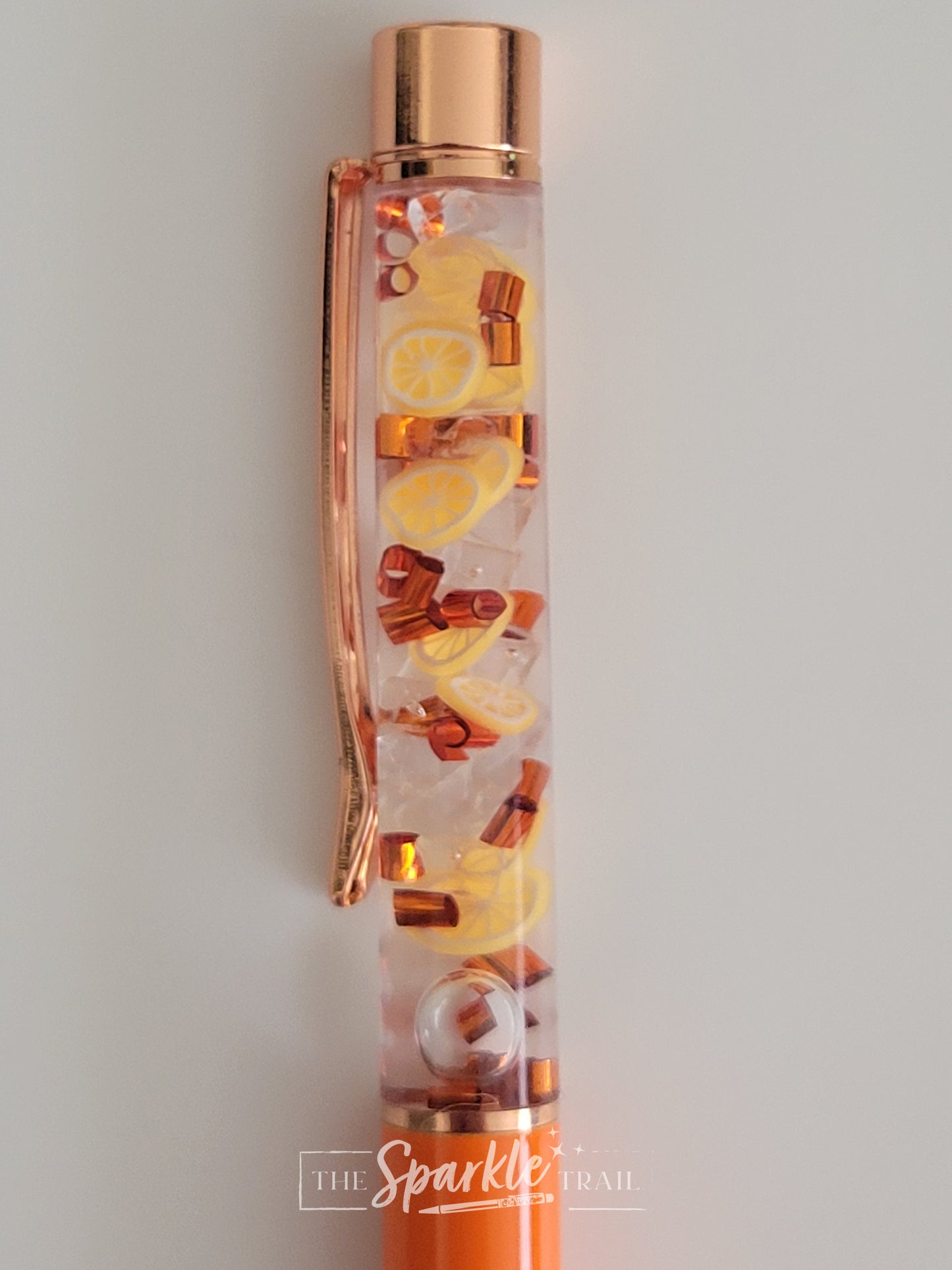 Orange Sparkle Pen