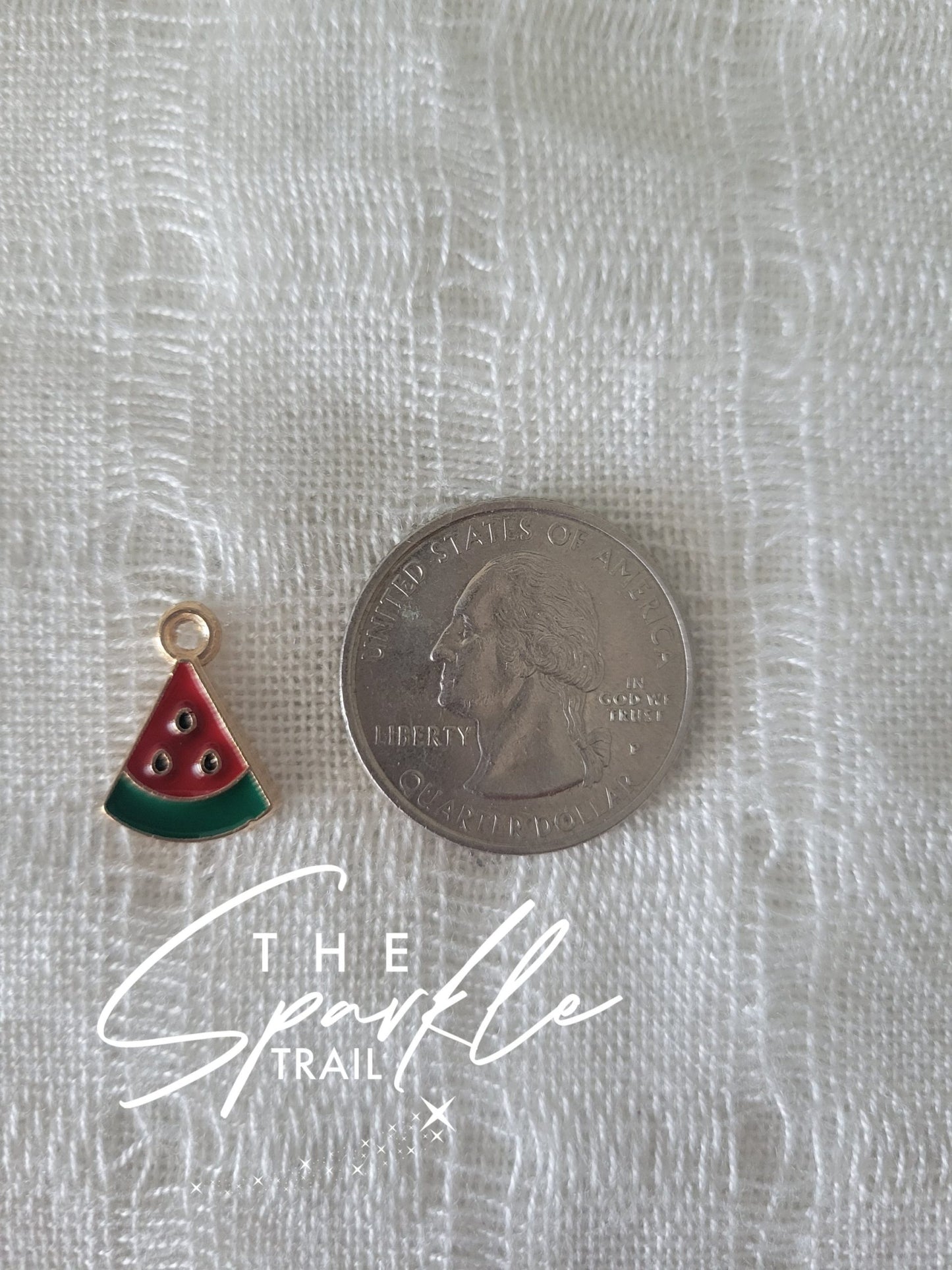 Slice of watermelon charm