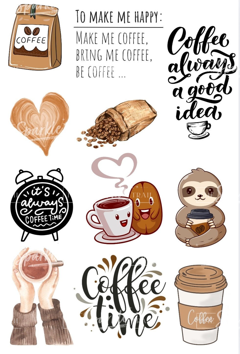 Coffee Sticker Sheet