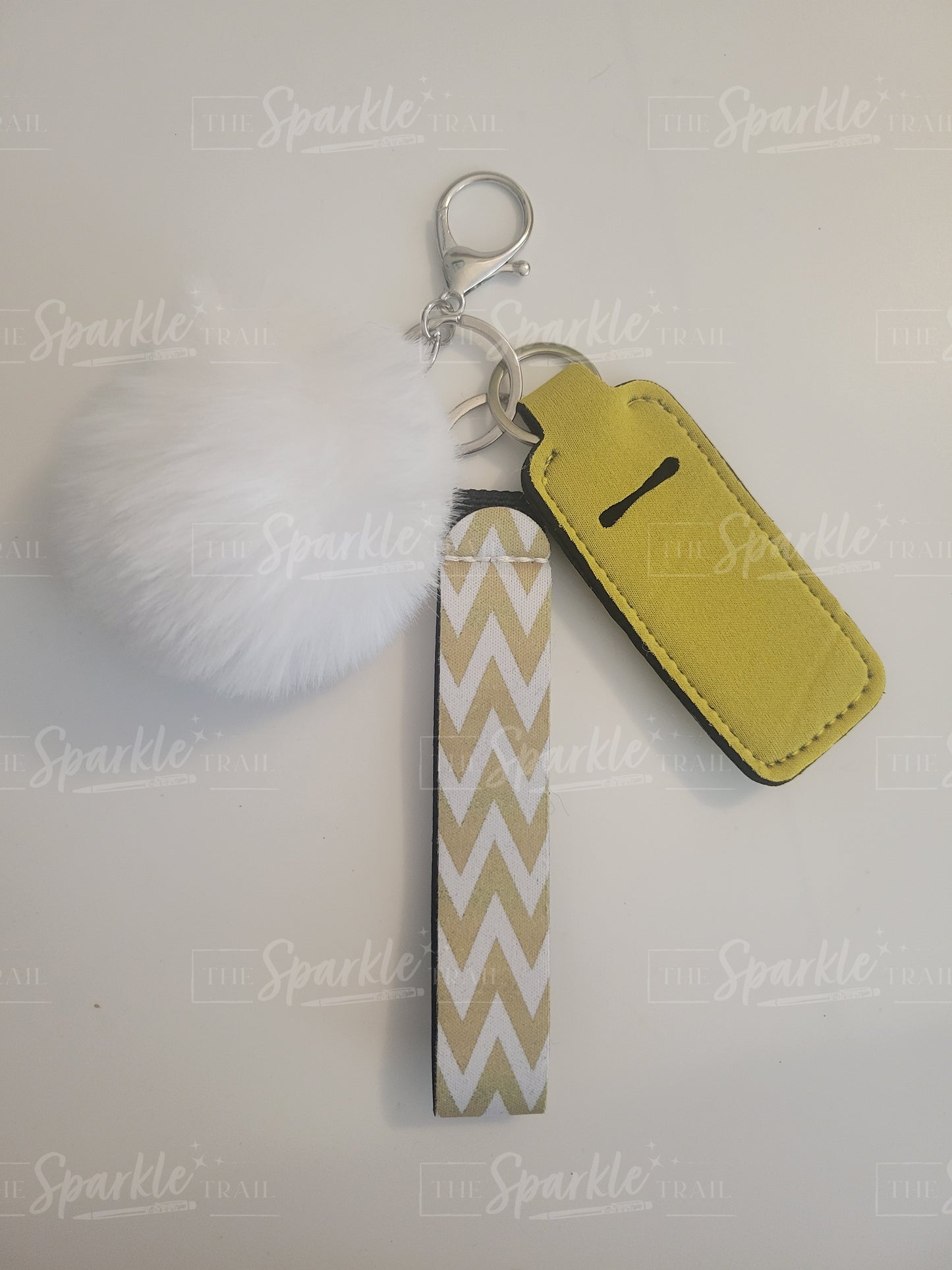 Chevron Print Keychain