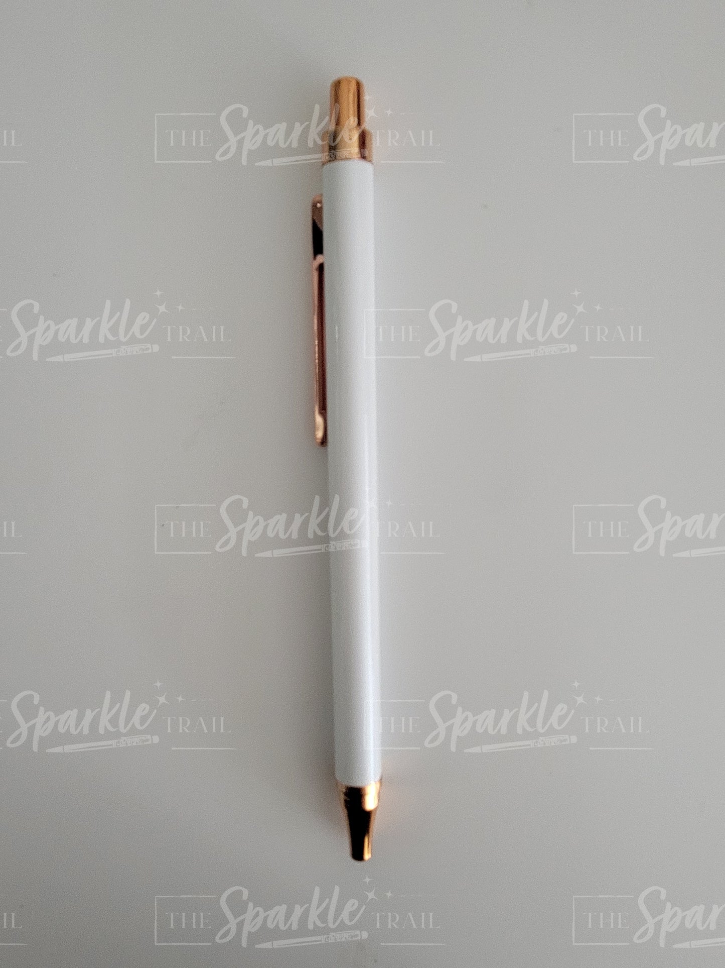 White Metal Click Pen