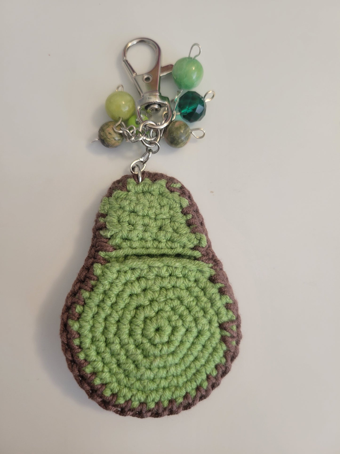 Avocado Quarter Holder Keychain