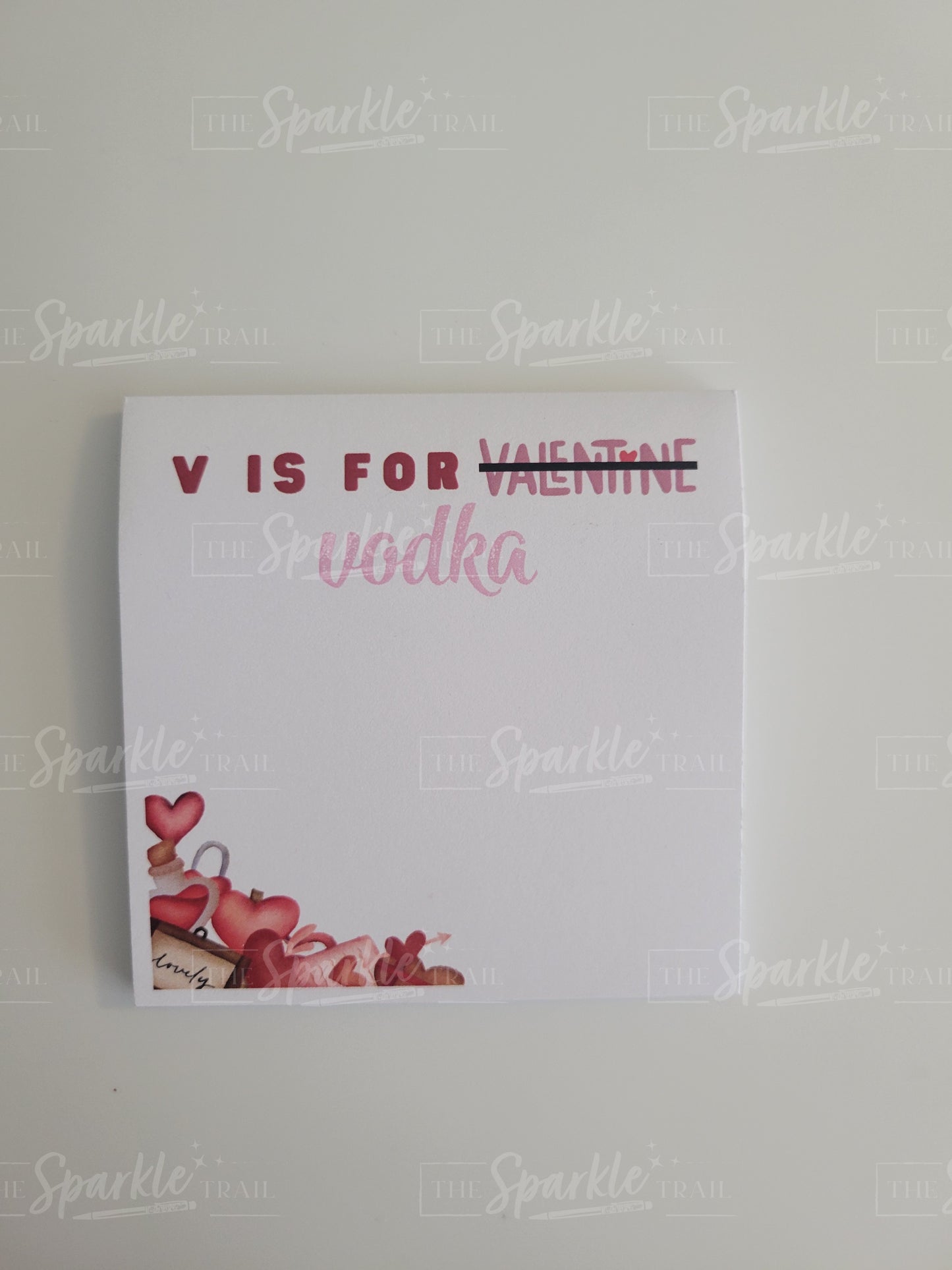 V is for Vodka Sticky Notes