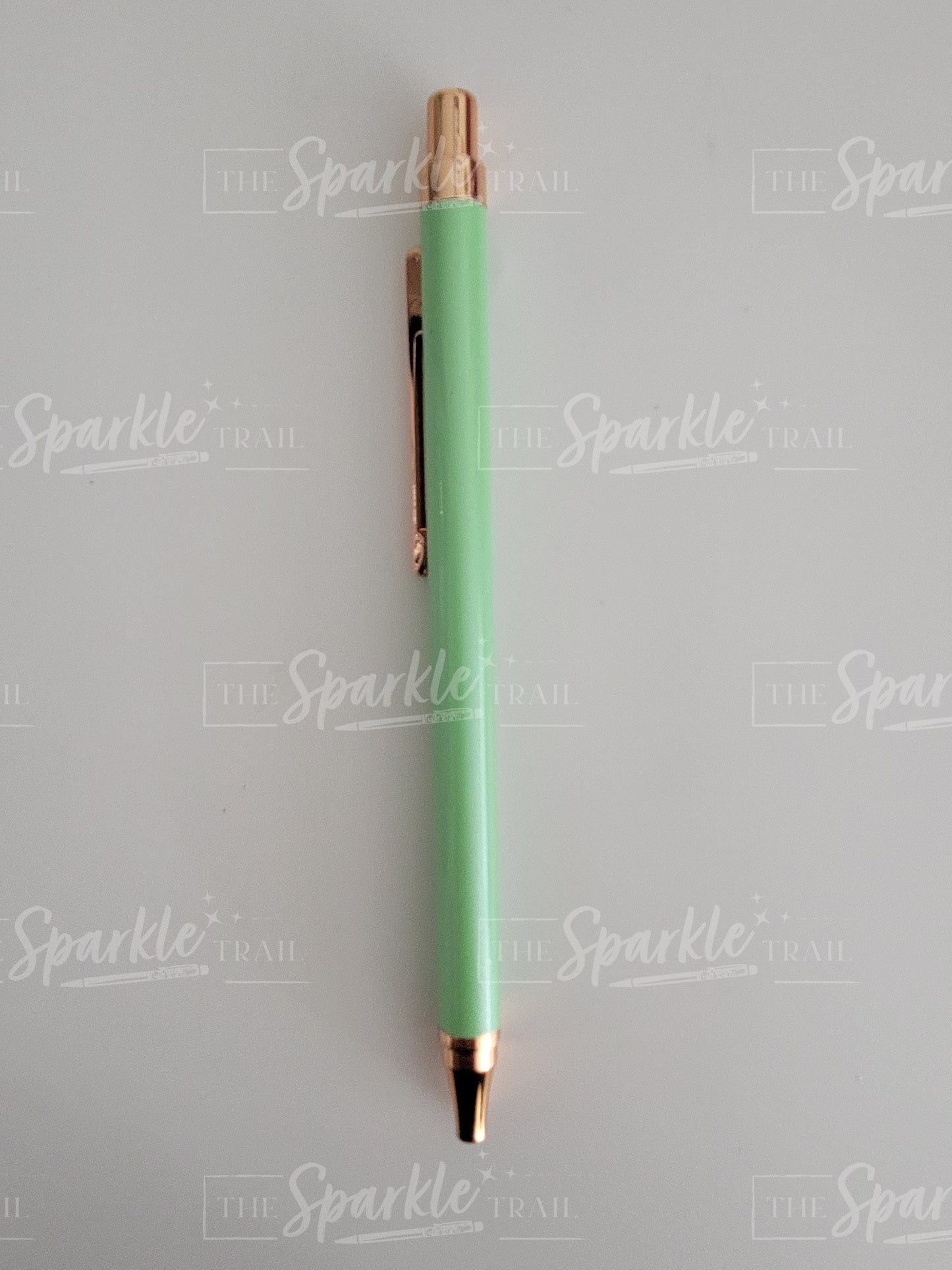 Green Metal Click Pen