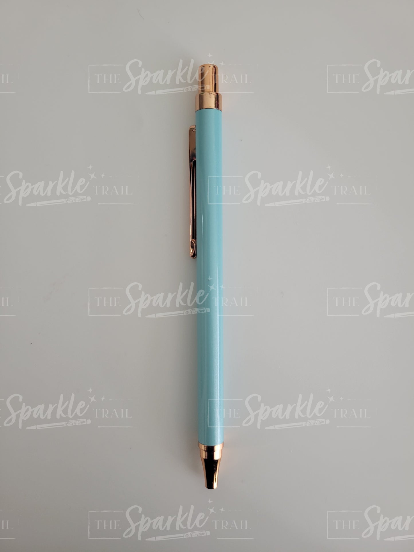 Blue Metal Click Pen
