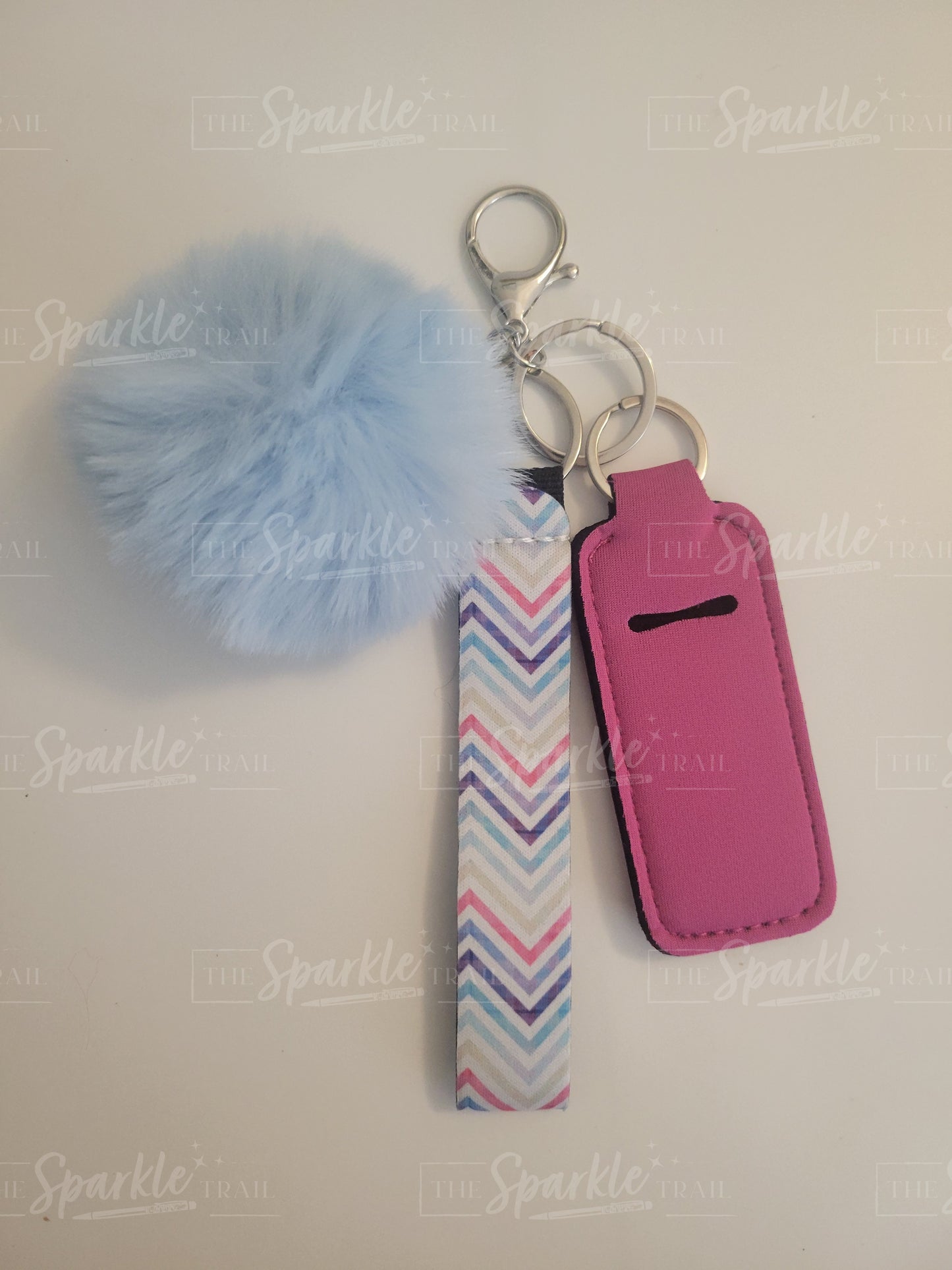 Zig Zag Print Keychain