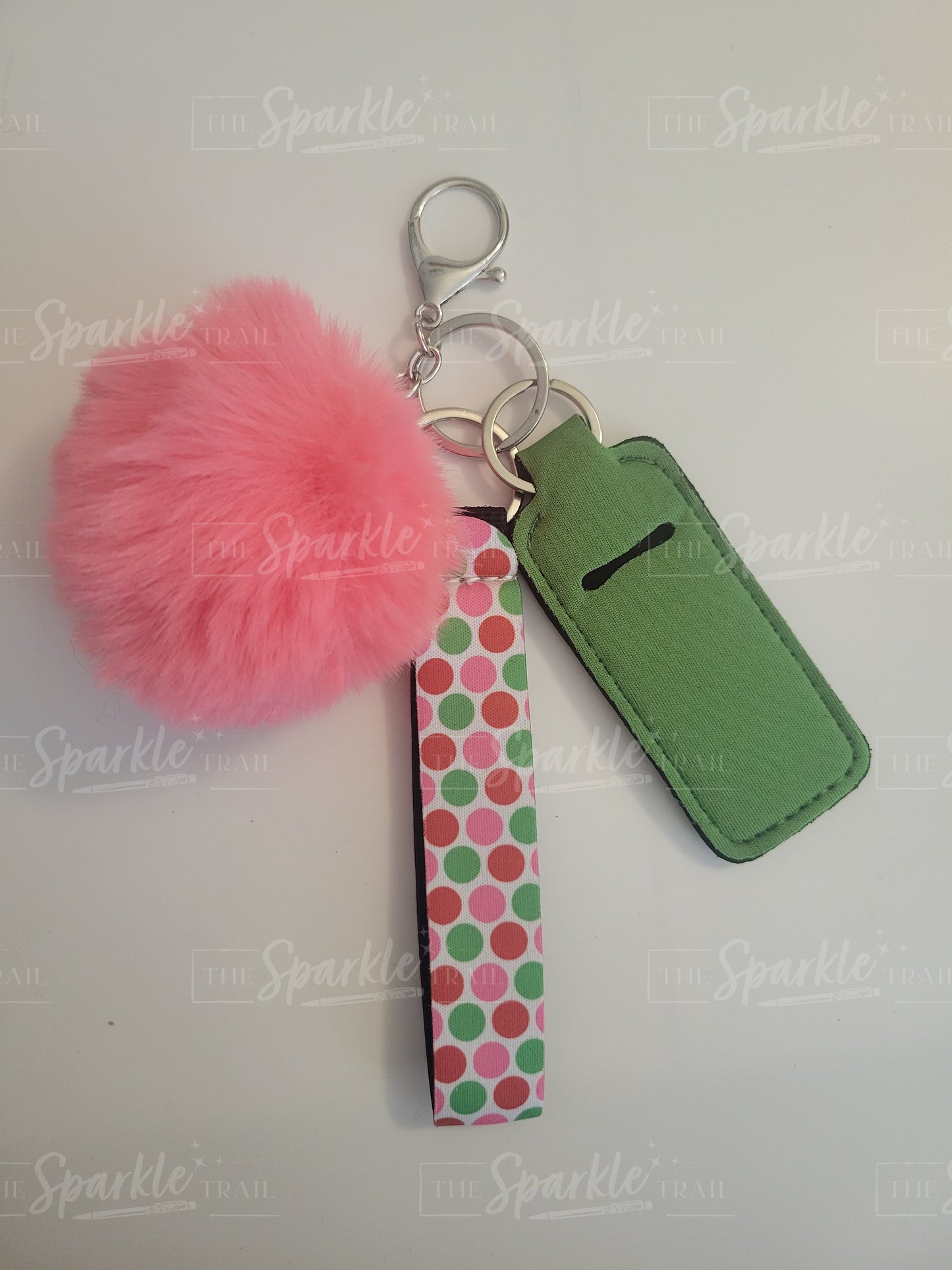 Polka Dot Print Keychain