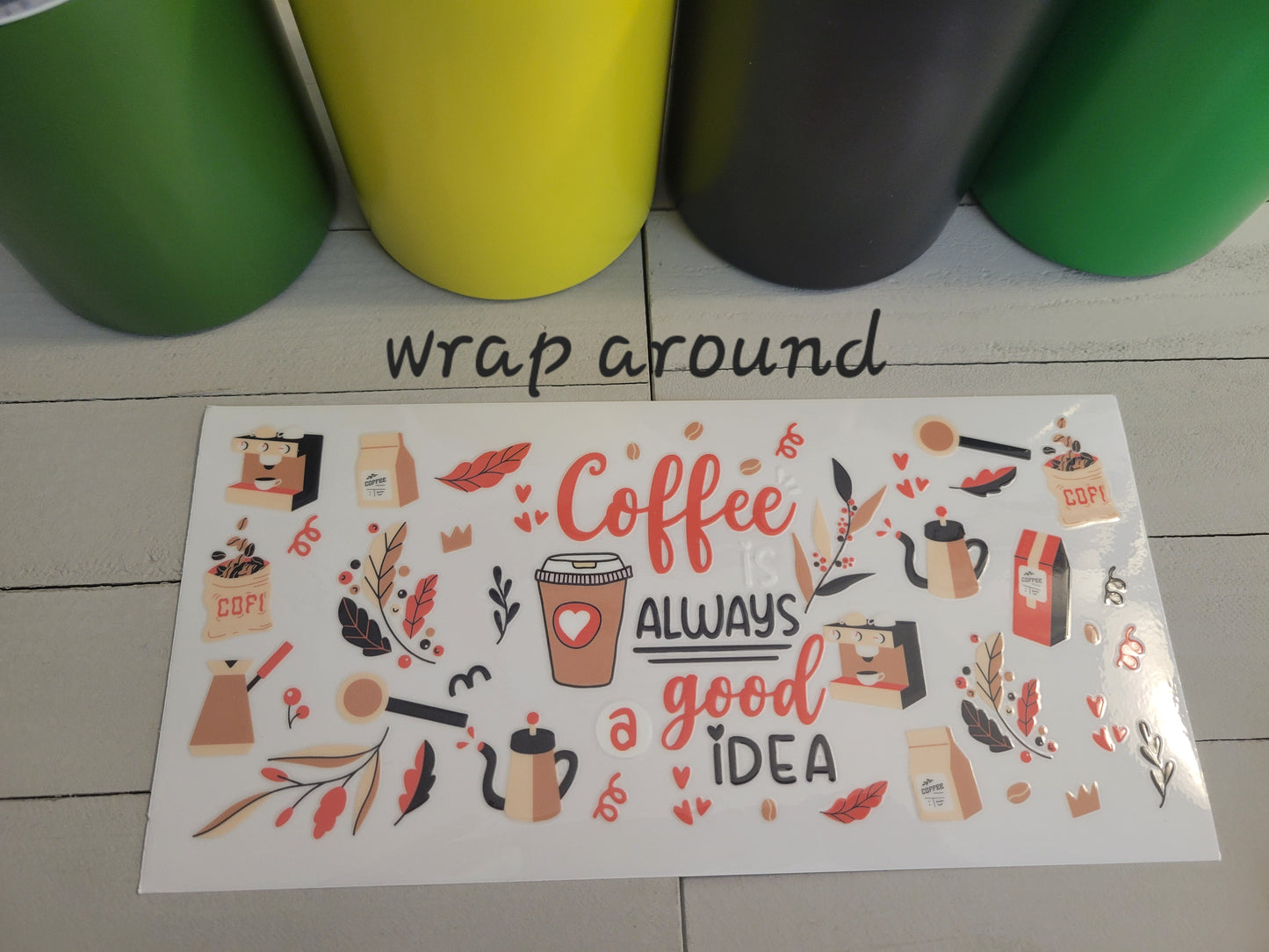 Step 2- Uv Dtf Coffee Decals