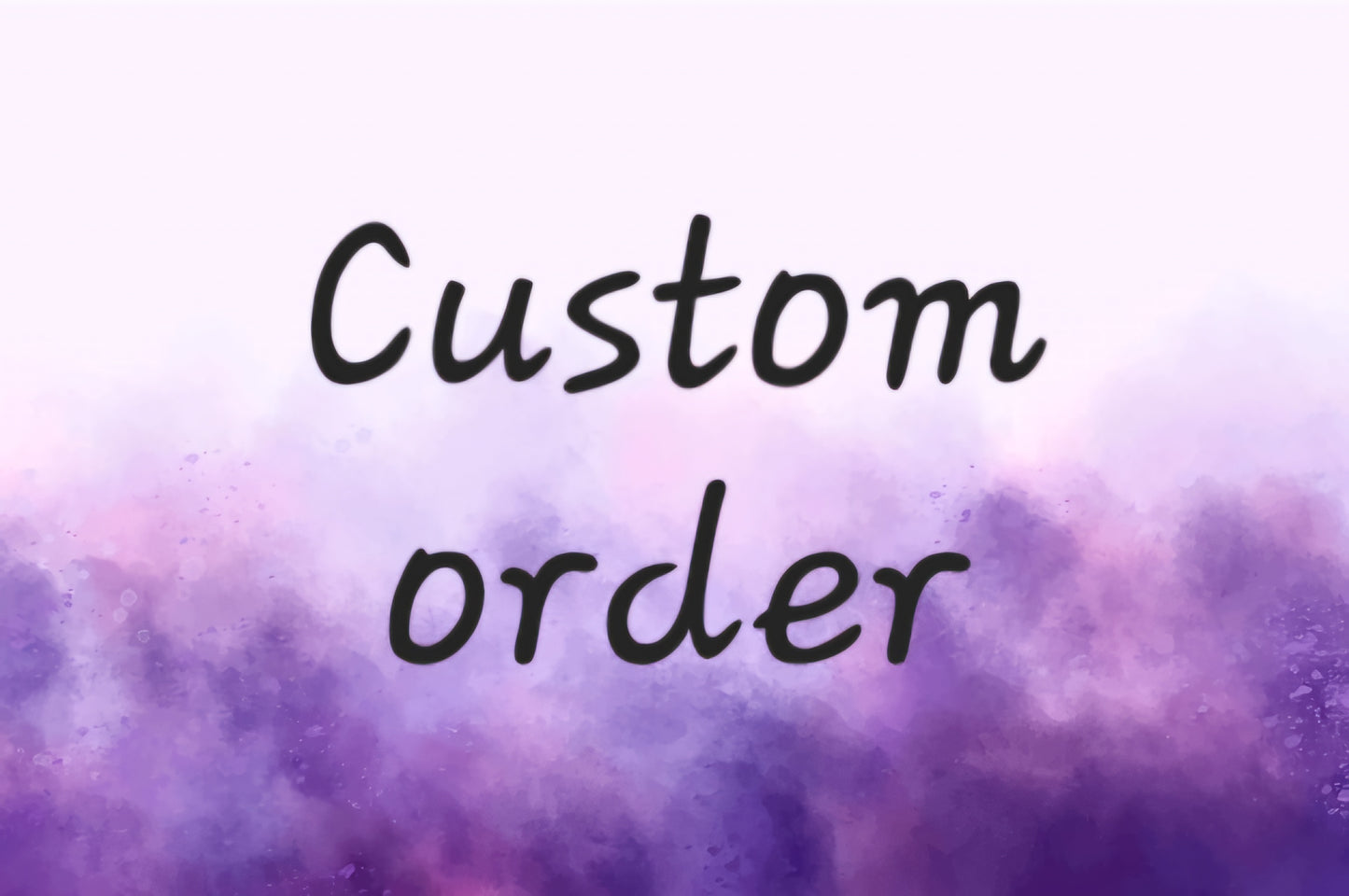 Nicole’s Custom Order