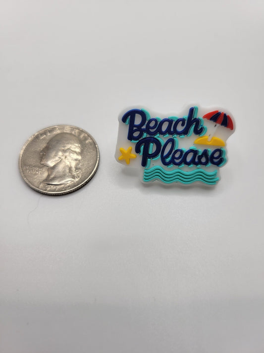 Beach Please Middle Charm