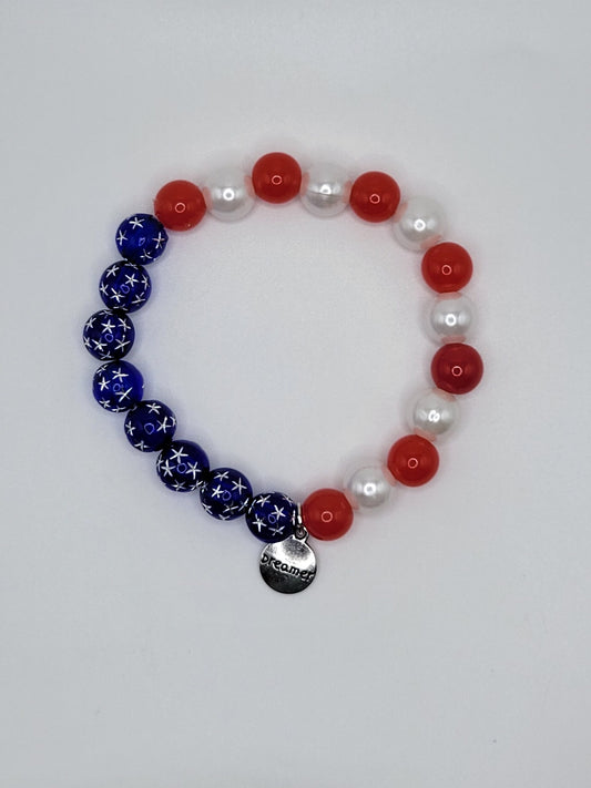 Red, white, and blue Bracelet