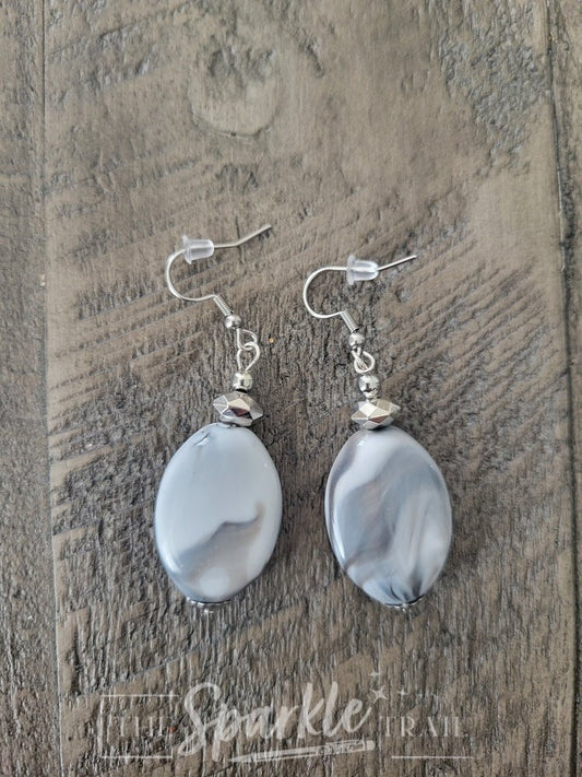 Marble Drop Earrings