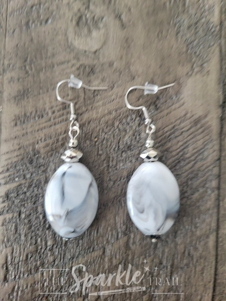 Marble Drop Earrings