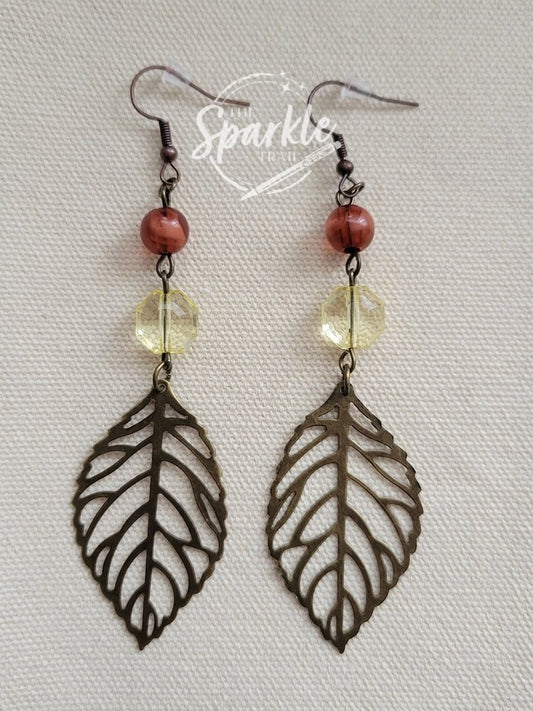 Leaves Drop Earrings