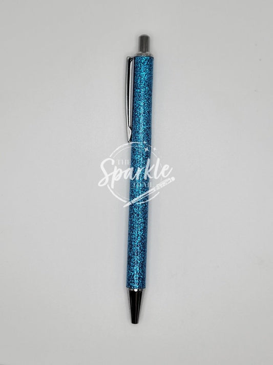 Blue Glitter Pen