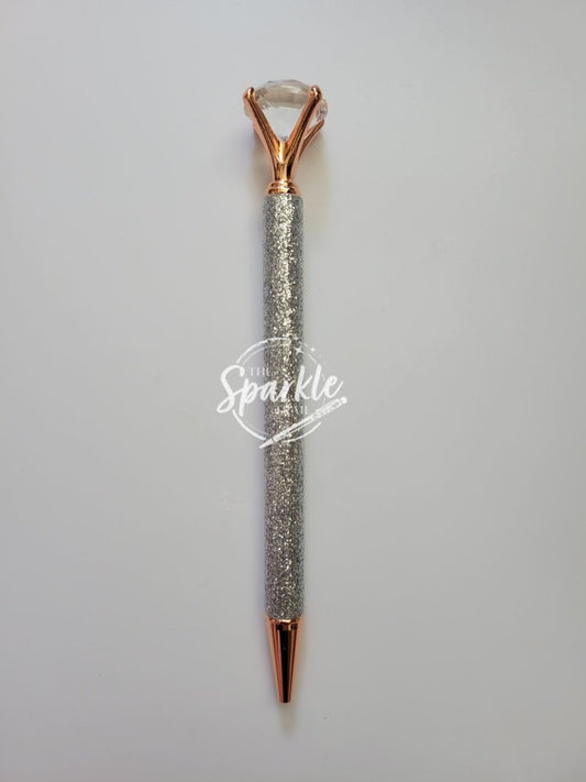 Silver RG Diamond Top Glitter Pen