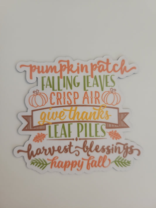 Fall Fridge Magnets