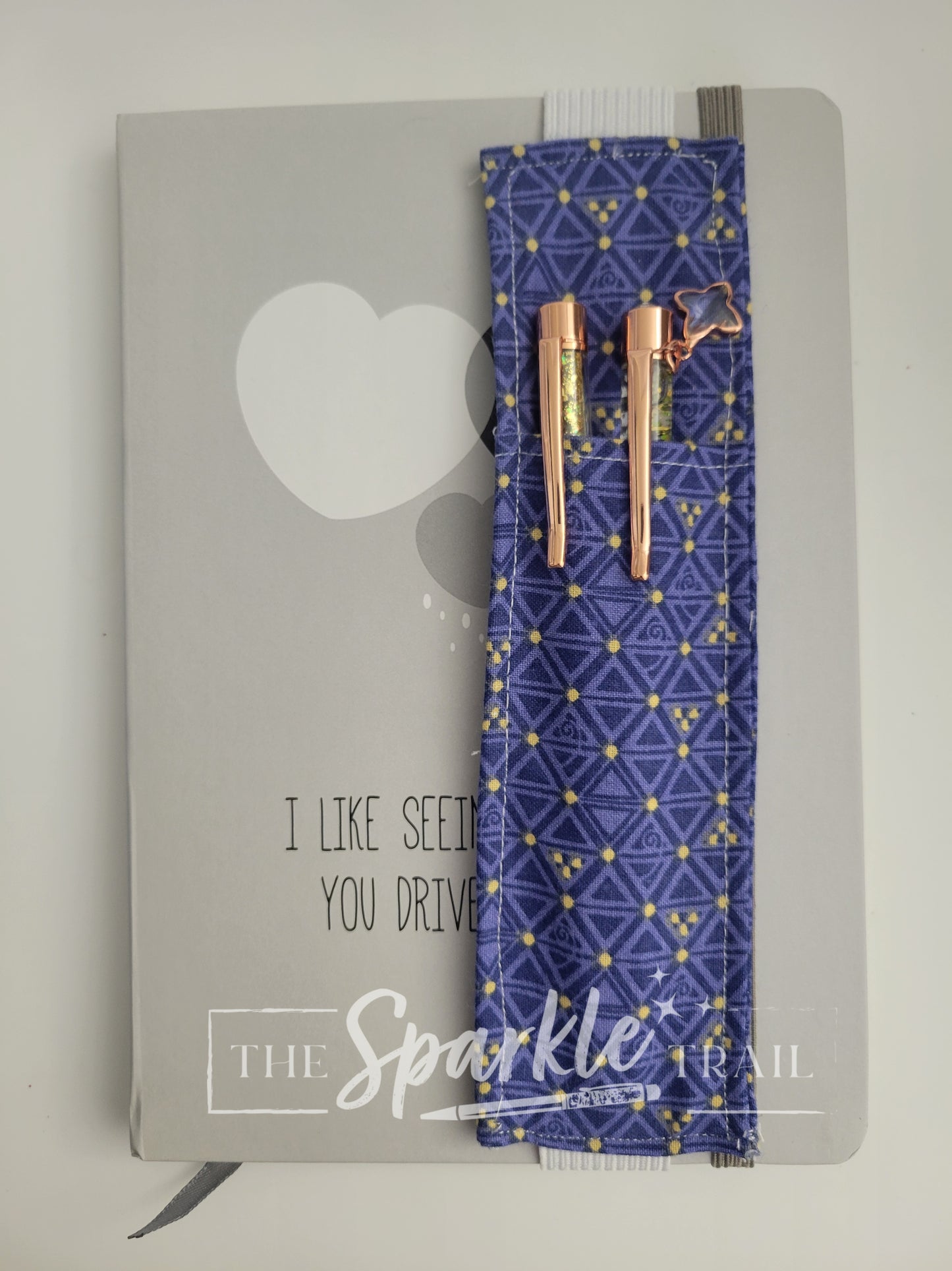 Blue Cloth Pen Holder