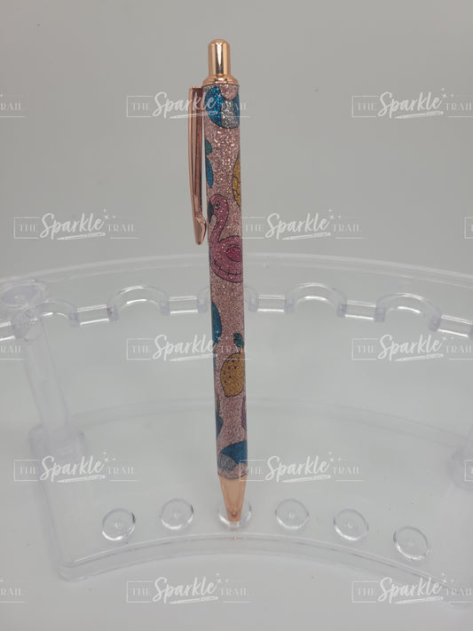 Beach Theme Glitter Pen