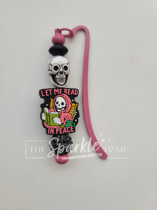 Let me read in peace Beaded Bookmark