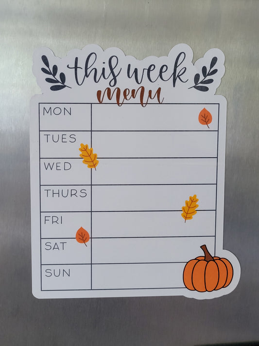 This Week Menu Fridge Magnet