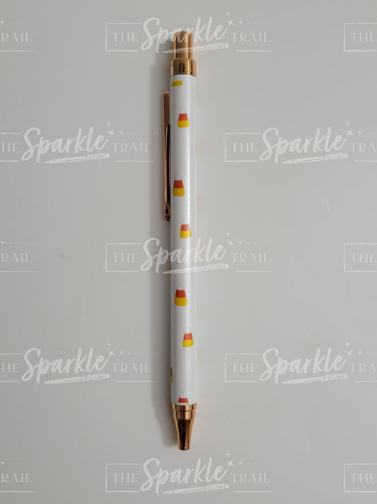 Candy Corn Metal Click Pen