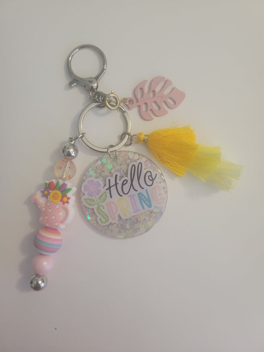 Hello Spring Keychain