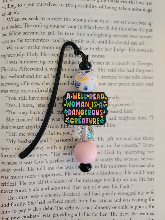 Well read Beaded Bookmark