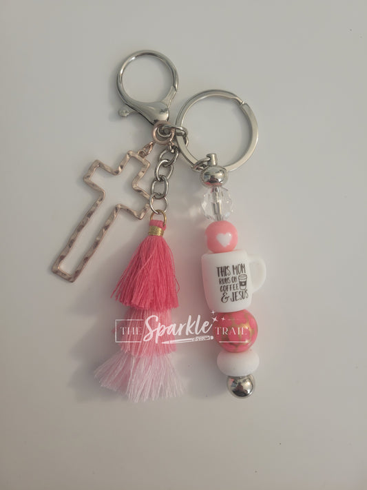 Jesus and Coffee Keychain