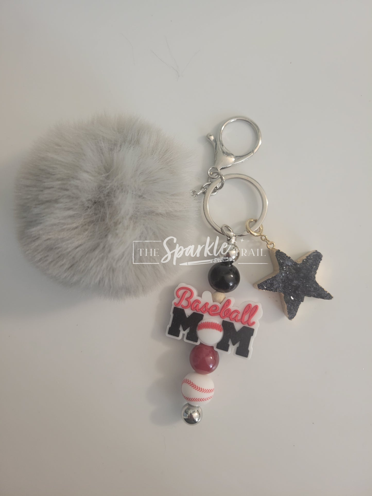 Baseball Mom Keychain