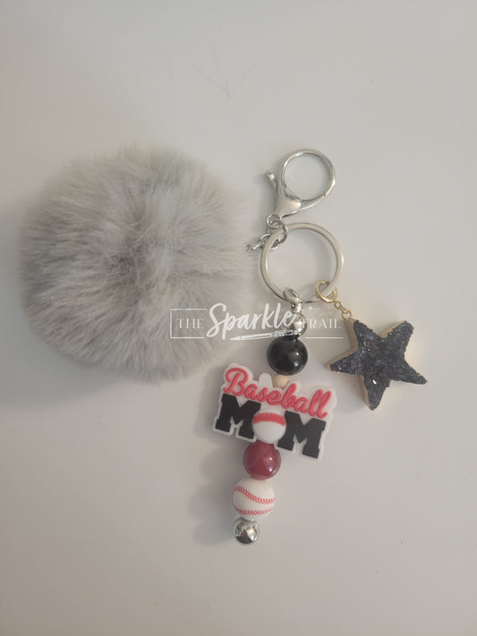 Baseball Mom Keychain