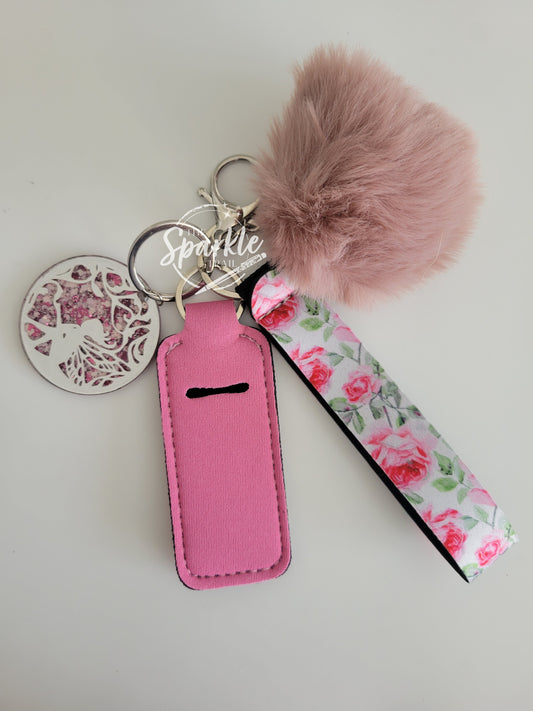 Fairy and Roses Print Keychain