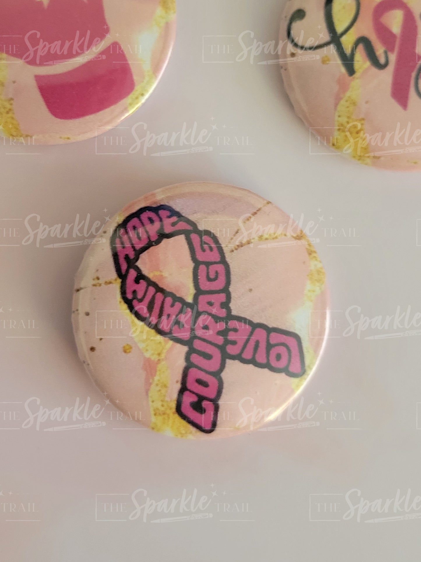 Pink October Badge Set