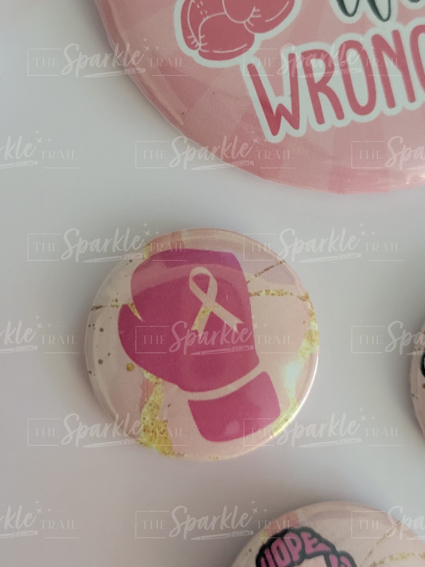 Pink October Badge Set