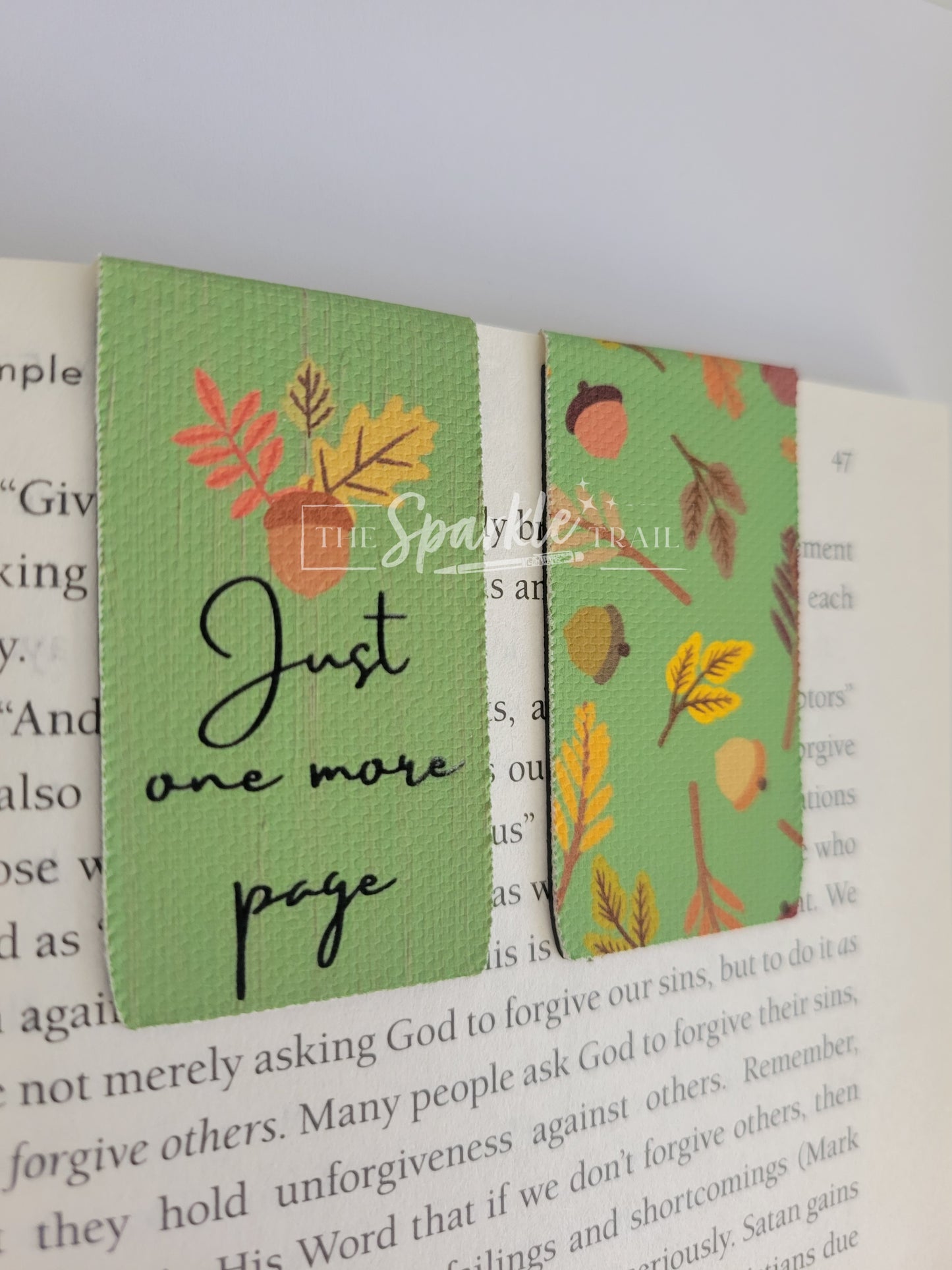 Just One More Page Magnetic Bookmark