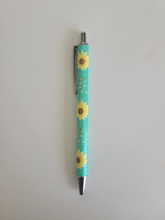 Sunflower Glitter Pen