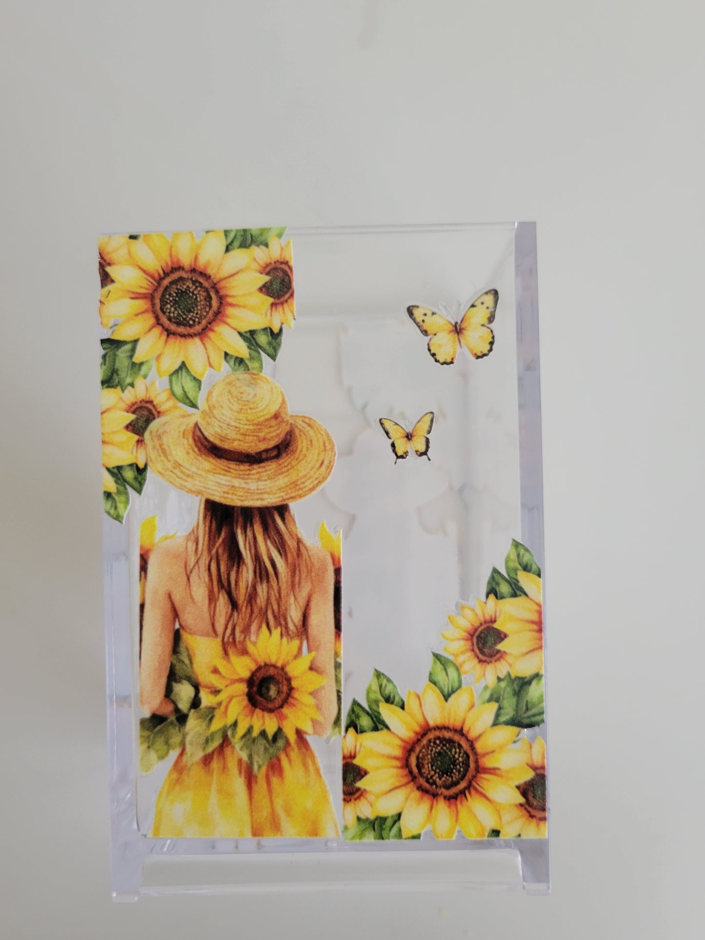 Sunflower Acrylic Pen Holder