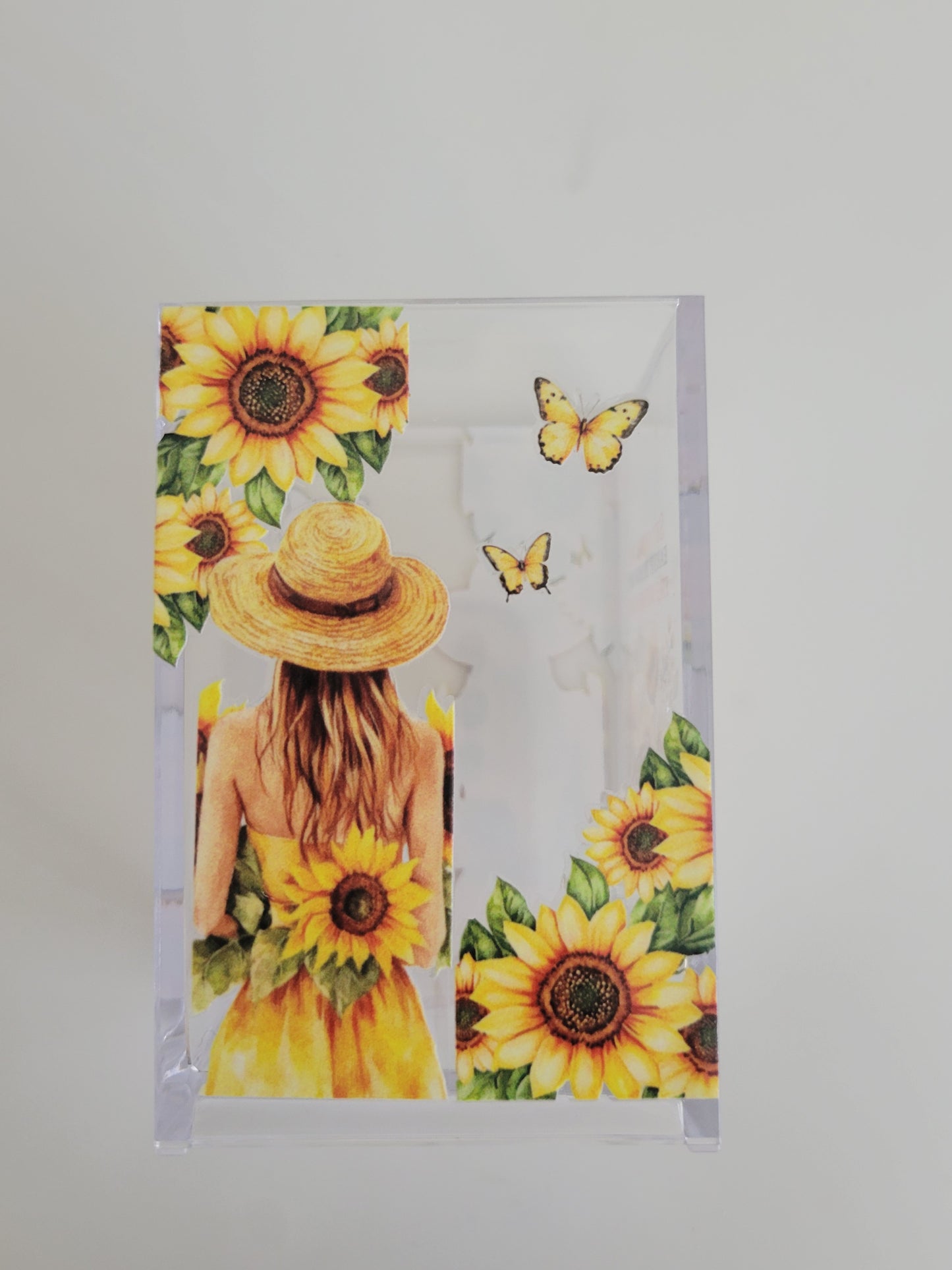 Sunflower Acrylic Pen Holder