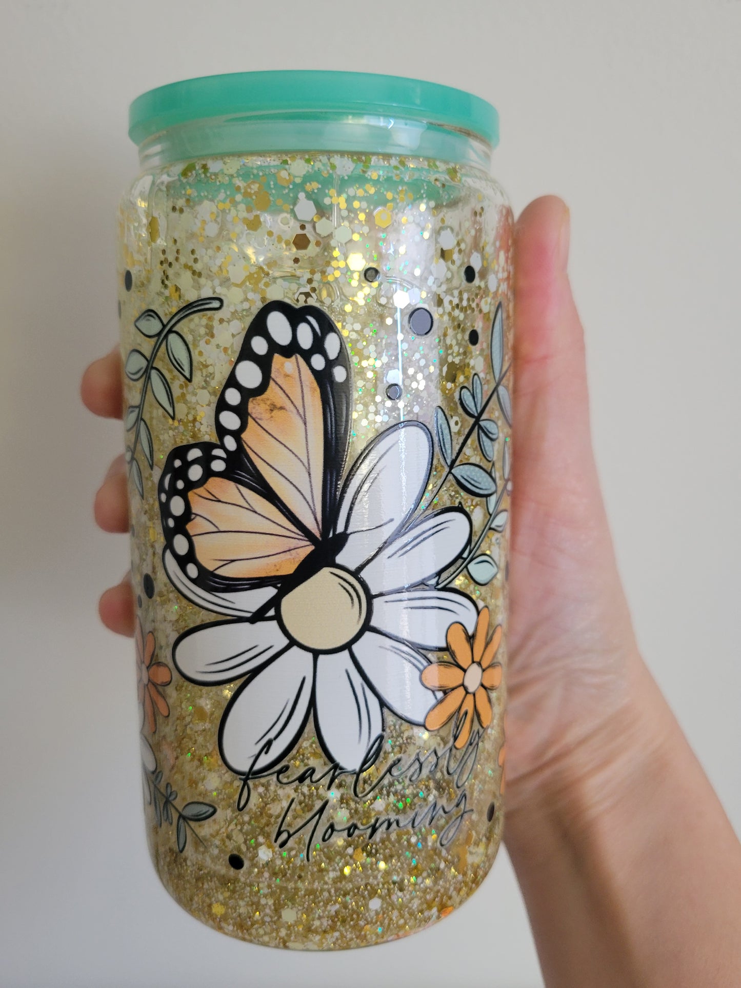 Fearlessly Blooming Snowglobe Cup