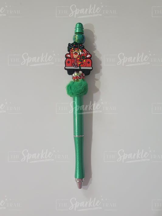 Reindeer Truck Bubblegum Pen
