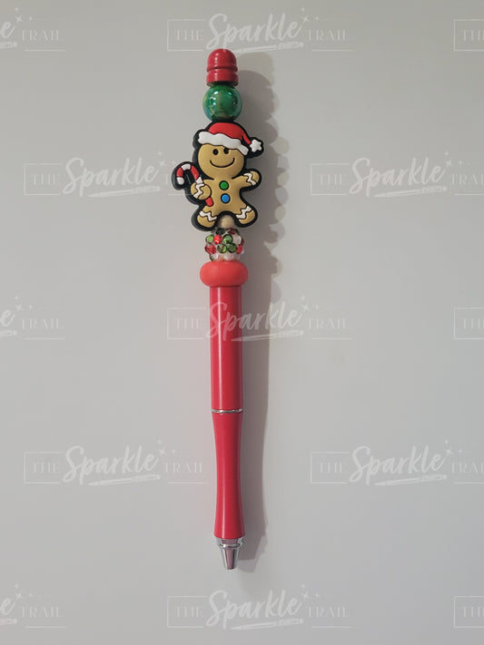 Gingerbread Man Bubblegum Pen