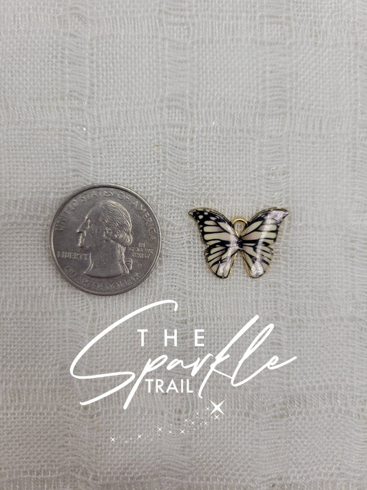 White Butterfly Charm