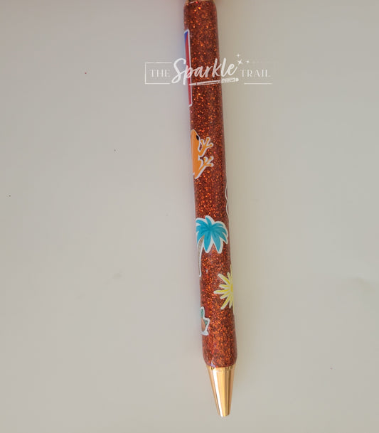 Puerto Rico Glitter Pen