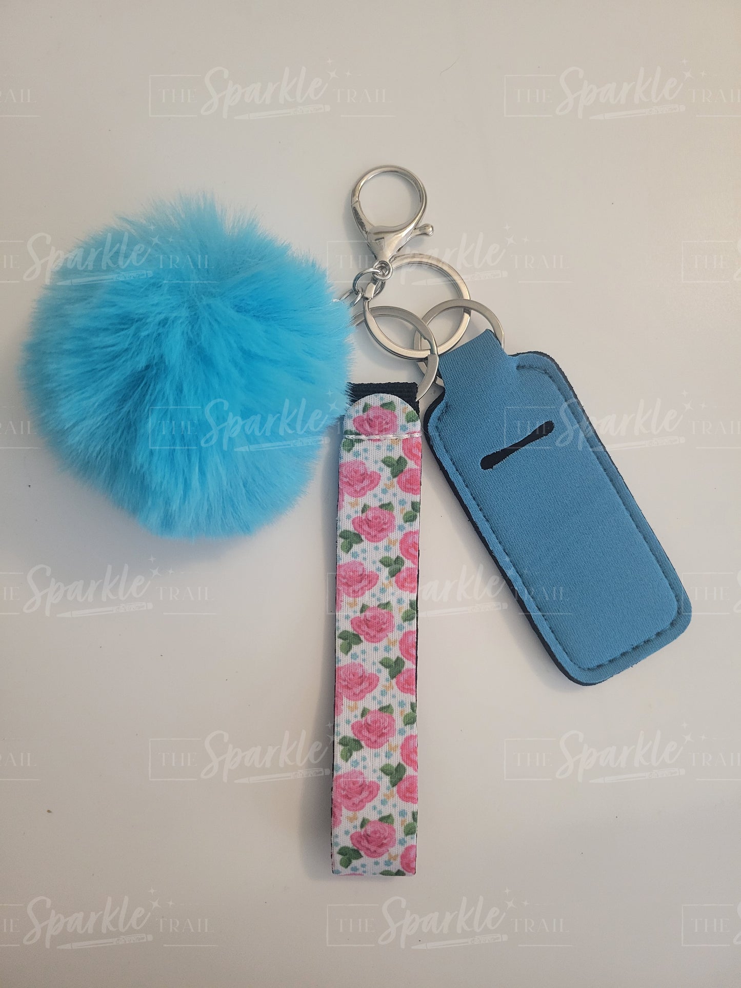 Pink Roses Keychain