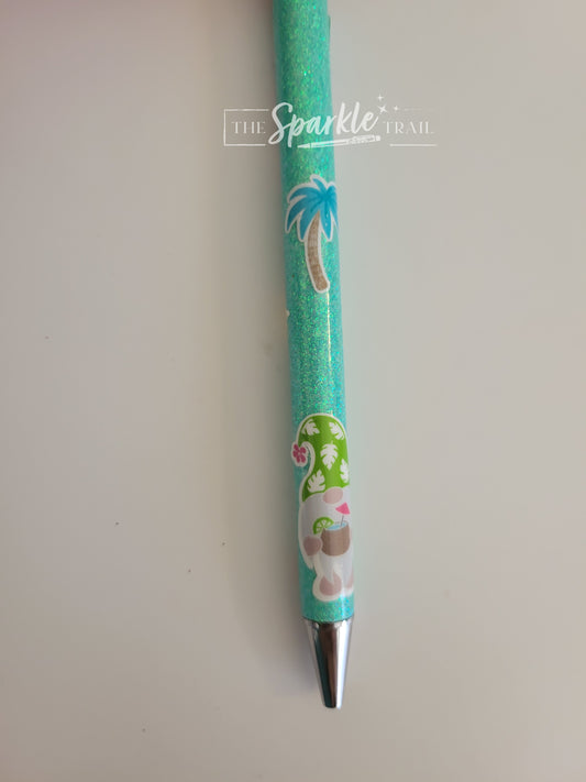 Gnome Summer Glitter Pen
