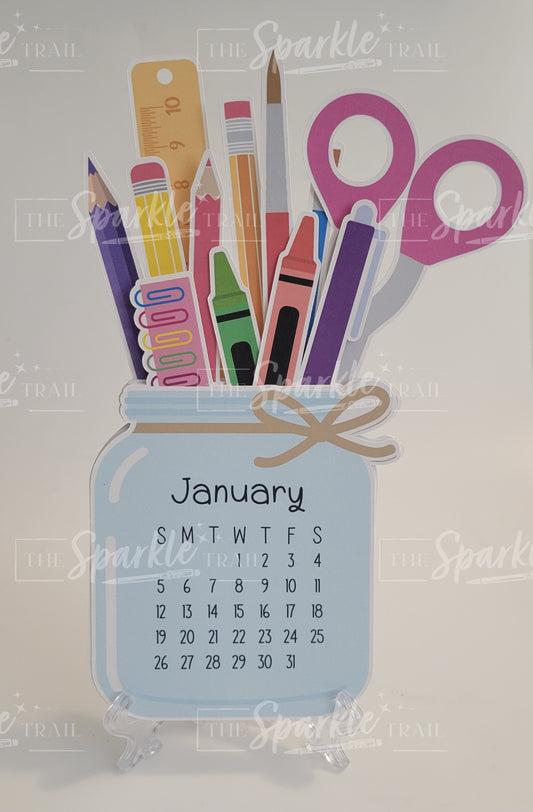 School Supplies Calendar